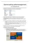 Samenvatting Salesmanagement H10, ISBN: 9789001593452  Salesmanagement