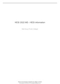 HESI 2022 MS - HESI information