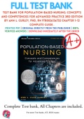 Test Bank For Population-Based Nursing: Concepts and Competencies for Advanced Practice 3rd Edition By Ann L. Curley, PhD, RN 9780826136732 Chapter 1-12 Complete Guide .