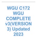 WGU C172 WGU COMPLETE v3(VERSION 3) Updated 2023.