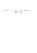 AHIP module 1 Exam QUESTIONS AND ANSWERS 2022/2023