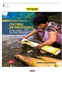 COMPLETE - Elaborated Test Bank for Cultural Anthropology 19Ed.by Conrad Kottak- ALL Chapters included and Updated for 2023