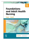 TEST BANK FOUNDATIONS AND ADULTH HEALTH NURSING 9TH EDITION COOPER >CHAPTER 1- 40< COMPLETE GUIDE, RATED A