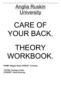 Care of the back workbook (induction to adult nursing)