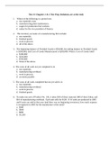 ACCT 2401 QUESTIONS AND ANSWERS AVAILABLE Test #1 Chapters 1 & 2 Test Prep (Solutions are at the end)