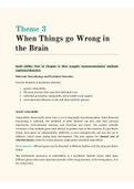 3.6C The Brain Theme 3: When Things Go Wrong in the Brain (Summary)