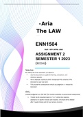 ENN1504 ASSIGNMENT 2 SEMESTER 1 2023 (ALL ANSWERS & SOLUTIONS) (882546)