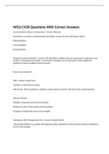 WGU C430 Questions With Correct Answers 