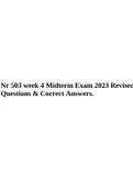 Nr 503 week 4 Midterm Exam 2023 Revised Questions & Correct Answers.