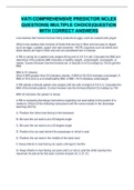 VATI COMPREHENSIVE PREDICTOR NCLEX QUESTIONS| MULTIPLE CHOICE|QUESTION WITH CORRECT ANSWERS