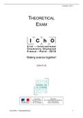 IChO 2019-51 International Chemistry Olympiad Theoretical & Practical Exam and Marking Schemes