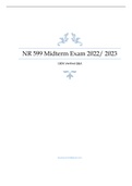 Chamberlain College NR 599 Midterm Exam Week 4 & Full Study Guide Bundle | Key Study Points for Midterm & Final Exam