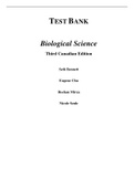 Biological Science, 3rd Canadian Edition, 3e Scott Freeman, Michael Harrington, Joan Sharp (Teat Bank)