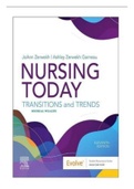 TEST BANK FOR NURSING TODAY TRANSITION AND TRENDS 11th EDITION BY ZERWEKH ALL CHAPTERS