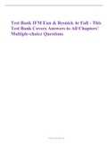 Test Bank IFM Eun & Resnick 4e Full - This Test Bank Covers Answers to All Chapters’ Multiple-choice Questions