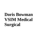 RNSG 1261 - Doris Bowman VSIM Medical Surgical Nursing