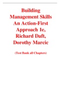 Building Management Skills An Action-First Approach 1e Richard Daft, Dorothy Marcic (Test Bank)