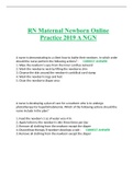 RN Maternal Newborn Online Practice 2019 A NGN