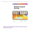 COMPLETE TEST BANK FOR MEDICAL SURGICAL NURSING 7TH EDITION BY ADRIANNE DILL LINTON