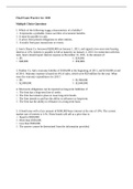 ACCT 3100 Fin Acc - Baruch College, CUNY_ Acc 3100 Final Exam Practice. 54 Questions and Answers