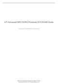 ATI Advanced MED SURG Proctored 2019 EXAM Guide