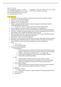 NSG 3100 Exam 3 Notes, NSG 3100 Fundamentals of Professional Nursing - Galen College of Nursing