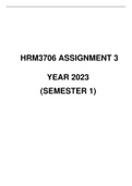 HRM3706 ASSIGNMENT 3 2023 SEMESTER 1 SUGGESTED SOLUTIONS 