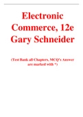 Electronic Commerce, 12e Gary Schneider (Solution Manual with Test Bank)	
