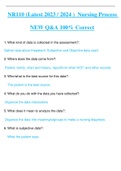 NR110 (Latest 2023 / 2024 ) Nursing Process NEW Q&A 100% Correct
