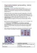 Samenvatting Organisatieontdekker Interne communicatie - Communicatie leerjaar 1 - cluster A