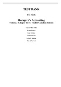 Horngren's Accounting, Volume 2, 12th Canadian Edition, 12e Miller-Nobles, Mattison, Ella Mae Matsumura, Mowbray, Meissner, Jo-Ann Johnston (Solution Manual with Test bank)	