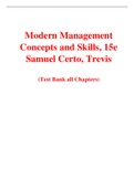 Modern Management Concepts and Skills, 15e Samuel Certo, Trevis Certo (Test Bank)