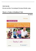 Test Bank - Ebersole and Hess' Gerontological Nursing & Healthy Aging, 5th edition (Touhy, 2018), Chapter 1-28 | All Chapters
