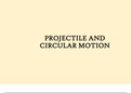 Physics PROJECTILE AND CIRCULAR MOTION Exam Reviewer