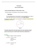 Pre-Calculus Circular Function Study Guide Notes