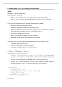 Summary Research Design & Methods (FSWBM-9010)