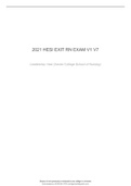 2021 HESI EXIT RN EXAM V1 V7 Hesi practice questions to help you study for the exit exam