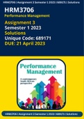 HRM3706 Assignment 3 (Answers) Semester 1 2023 (689171) References included (Due: 21 April 2023) BUY QUALITY 