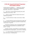CNIT 180 - Exam #2 (Ch 5,6,9)| 75 questions| with complete solutions
