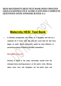 HESI-MATERNITY-HESI-TEST BANK PEDS UPDATED (2023) EXAM PRACTICE GUIDE (CONTAINS COMPLETE QUESTIONS WITH ANSWERS RATED A+).