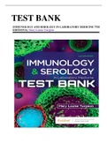Test Bank for Immunology and Serology in Laboratory Medicine 7th Edition by Turgeon Chapter 1-27|Complete Guide A+
