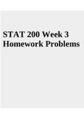 STAT 200 Week 3  Homework Problems answers 2023