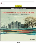COMPLETE - Elaborated Test Bank for Introduction to Information Systems- Supporting and Transforming business,9Ed.by Brad Prince & R. Kelly Rainer. ALL Chapters(1-14) Included|670 Pages|Pass - Introduction to Information Systems - Supporting and Transform