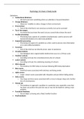 Psych 111 Umich Exam 2 Study Guide