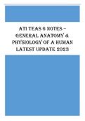 ATI TEAS 6 Notes – General Anatomy & Physiology of a Human Latest update 