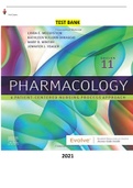 COMPLETE - Elaborated Test Bank for Pharmacology-A Patient-Centered Nursing Process Approach 11Ed. by Linda E. McCuistion , Kathleen Vuljoin DiMaggio, Mary B. Winton, Jennifer J. Yeager.ALL Chapters (1-55)included with 322 pages of questions.