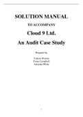 Cloud 9 Ltd An Audit Case Study, Canadian Edition 1e Campbell White Warren (Case Solution)