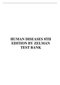 TEST BANK FOR HUMAN DISEASES 8TH EDITION BY ZELMAN