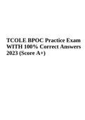 TCOLE BPOC Practice Exam 100% Correct Answers 2023 Score A+.