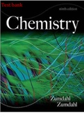 Test Bank for Zumdahl Chemistry 9th Edition 